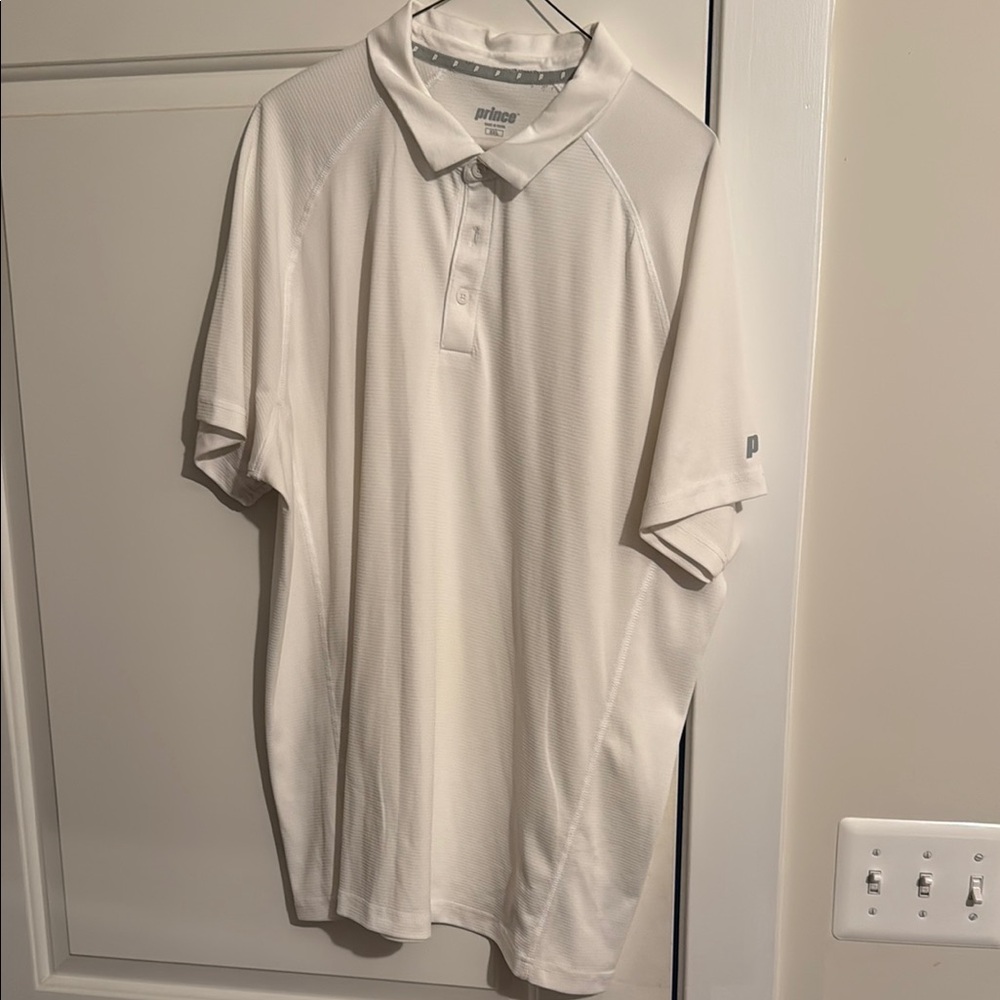 Men's Prince White Polo Shirt